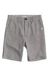 Quiksilver Kids' Everyday Chino Shorts In Light Grey Heather