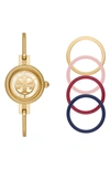 Tory Burch The Reva Bangle Watch Set, 29mm In Gold