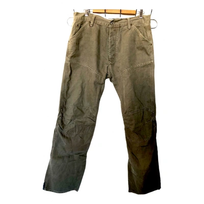 Pre-owned G-star Raw Jeans In Khaki