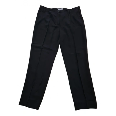 Pre-owned Cantarelli Wool Trousers In Black
