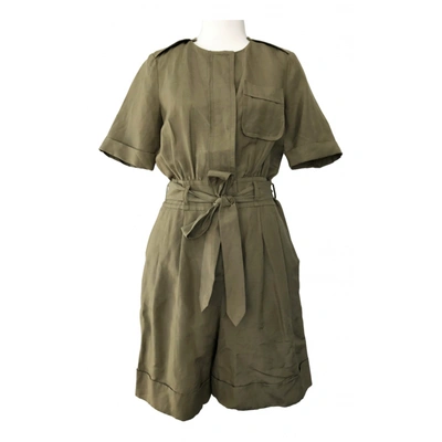 Pre-owned Marc By Marc Jacobs Linen Jumpsuit In Khaki