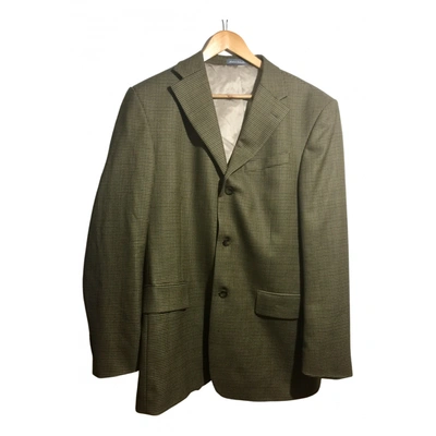 Pre-owned Oscar De La Renta Wool Vest In Brown