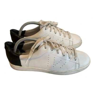 Pre-owned Vince Leather Trainers In White