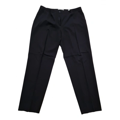 Pre-owned Cantarelli Wool Trousers In Black