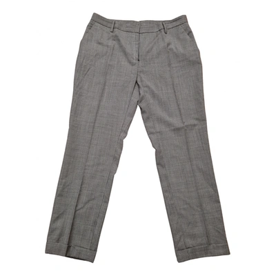 Pre-owned Cantarelli Wool Trousers In Grey