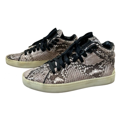 Pre-owned Rag & Bone Leather Trainers In Multicolour