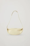 Cos Leather Crossbody Bag In Beige