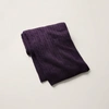 Polo Ralph Lauren Cable Cashmere Throw Blanket In Purple
