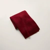 Ralph Lauren Cable Cashmere Throw Blanket In Burgundy