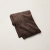 Polo Ralph Lauren Cable Cashmere Throw Blanket In True Chocolate