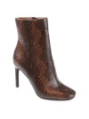 Journee Collection Silvy Stiletto Ankle Bootie In Snake