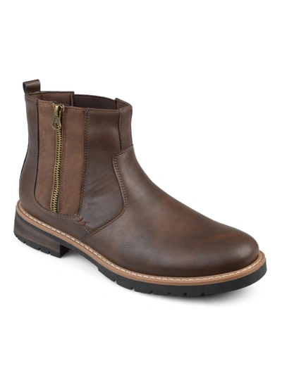 Vance Co. Pratt Wide Fit Ankle Boots In Brown