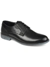 Vance Co. Alston Men's Textured Plain Toe Derby Shoe In Black