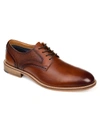 Thomas & Vine Thomas And Vine Clayton Wide Width Plain Toe Brogue Derby In Cognac