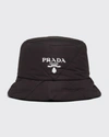PRADA MEN'S RE-NYLON PADDED BUCKET HAT,PROD166840170