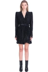 ISABEL MARANT MELYO DRESS IN BLACK COTTON,RO2095-21H064I01BK