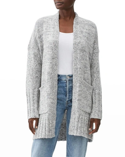 Michael Stars Catarina Open Cardigan W/ Pockets In Chalk Combo