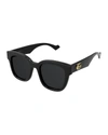 GUCCI OVERSIZED RECTANGLE ACETATE SUNGLASSES,PROD245110055