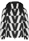 Valentino Reversible Black & White Optical Print Shirt Jacket In White And Black