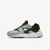 Nike Huarache Run Little Kids' Shoe In Wolf Grey,electric Green,white,black