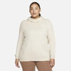 Nike Women's  Sportswear Fleece Funnel-neck Hoodie (plus Size) In Brown
