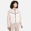 Nike Women's  Sportswear Tech Fleece Windrunner Full-zip Hoodie In Pink