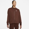 Nike Sportswear Essential Women's Fleece Cardigan In Bronze Eclipse,white