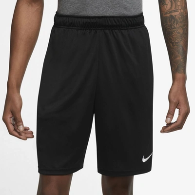 Nike Men's Dri-fit 8" Knit Training Shorts In Black