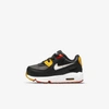 Nike Air Max 90 Ltr Baby/toddler Shoes In Black,cosmic Clay,kumquat,white