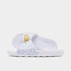 Nike Victori One Sport Slide In White/wolf Grey/pure Platinum/metallic Gold