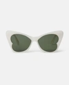 Stella Mccartney Butterfly Sunglasses In White