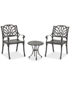 NOBLE HOUSE ASHLEY 3-PC. OUTDOOR CHAT SET