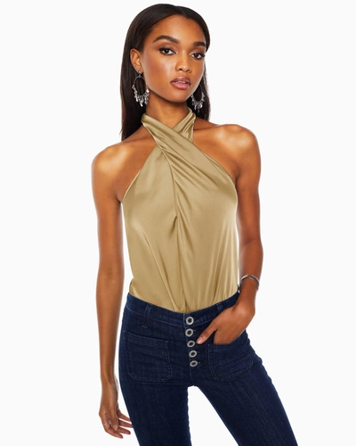 Ramy Brook Harriet Halter Tank Top In Safari