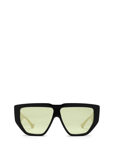 Gucci Gg0997s Black Sunglasses In Black White Green