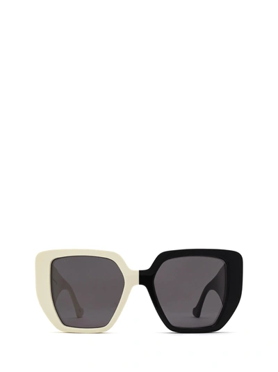 Gucci Gg0956s Black & Ivory Female Sunglasses In Multi