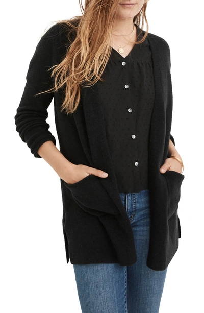 Madewell Kent Cardigan Sweater In True Black