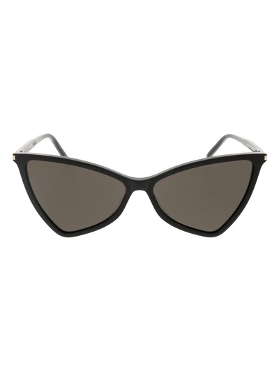 Saint Laurent Eyewear Jerry Thin Sunglasses In Black