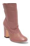 Agl Attilio Giusti Leombruni Slouchy Block Heel Low Boot In Pink Leather