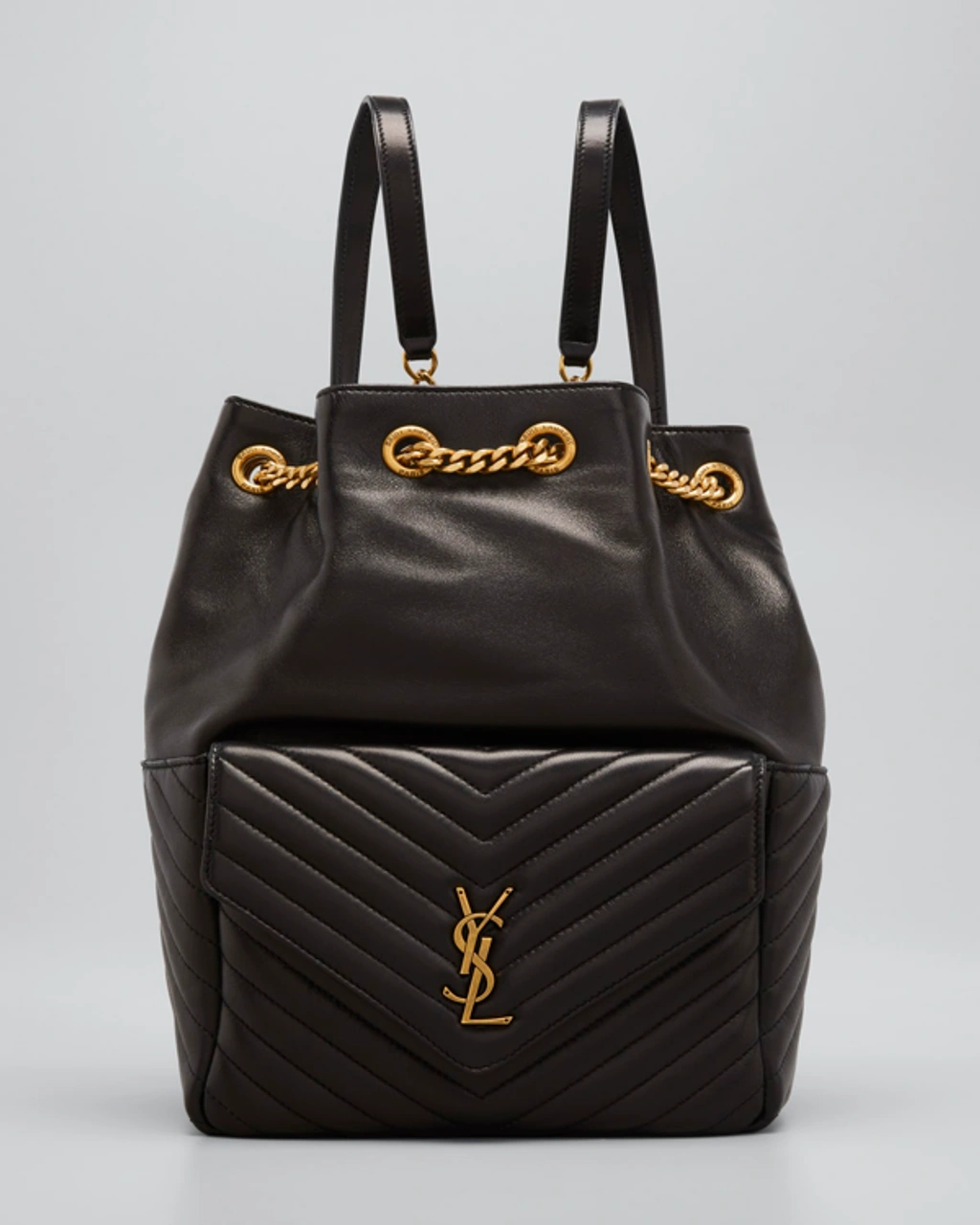 joe mini ysl lambskin backpack Saint Laurent In - Black Keep your essentials stashed in the front pouch for easy access and your water bottle and diary secured in the larger compartment. Saint Laurent Matelasse Lambskin Tweed