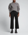 PROENZA SCHOULER LOFTY RIBBED CASHMERE-BLEND COLLARED SWEATER,PROD168880080
