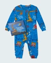 BOOKS TO BED KID'S GOODNIGHT GOODNIGHT CONSTRUCTION SITE PAJAMA GIFT SET,PROD168450033