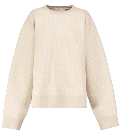 Jil Sander Wool Sweater In Open White