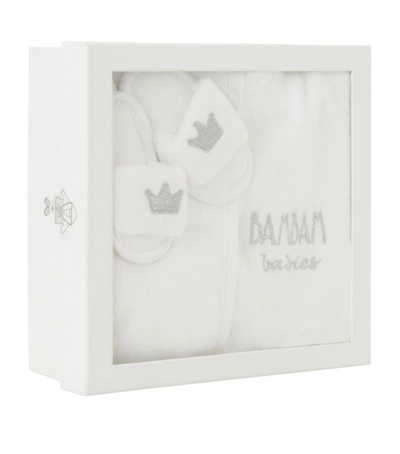 Bam Bam Baby Bath Gift Set In White