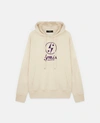 Stella Mccartney Off-white Tom Tosseyn Edition Graphic Logo Hoodie In Magnolia