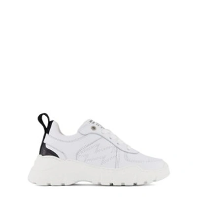 Zadig & Voltaire Kids'  White Zig Zag Trainers