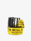 Off-white Logo-tape Adjustable-fit Belt In Yellow