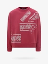 Palm Angels Paisley Logo-print Relaxed Sweatshirt In Pink