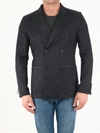 Tonello Double-breasted Jacket - Atterley In Grey