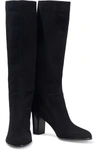 SERGIO ROSSI SUEDE KNEE BOOTS,3074457345627668300