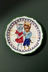 Nathalie Lete 12 Days Of Christmas Dessert Plate In Green